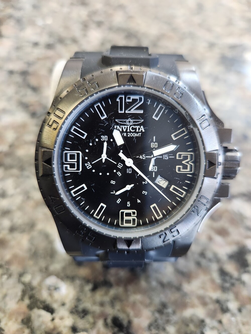 Black Men's Invicta Watch - Needs New Band